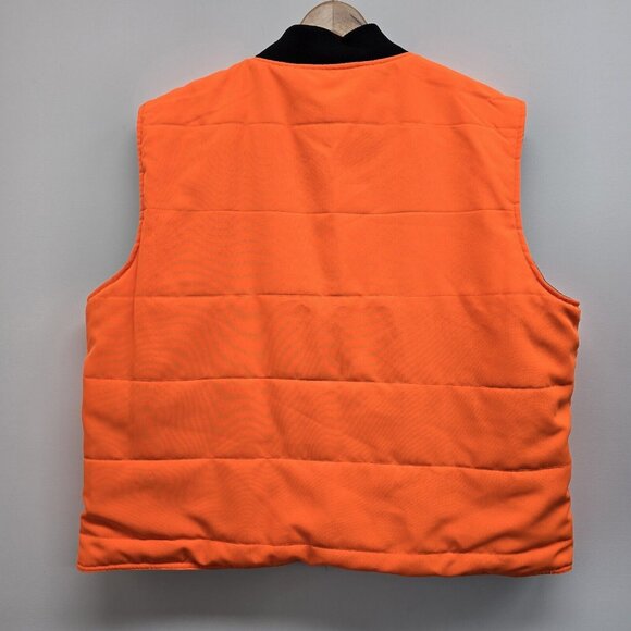 Bob Allen Reversible Realtree Camouflage Orange Vest Men Size XL Hunting Club - Picture 4 of 9